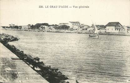 . CPA FRANCE 34 "Le Grau d'Agde, Vue générale"