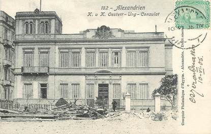 CPA EGYPTE  "Alexandrie, le Consulat"