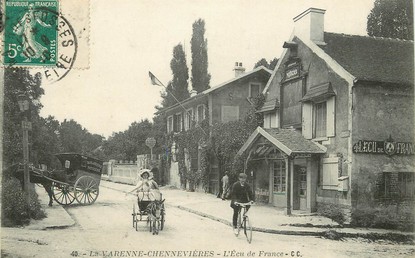 CPA FRANCE 94 "Chennevières sur Marne, l'Ecu de France"