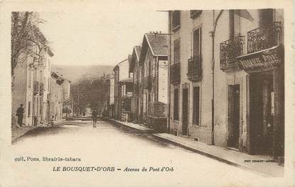 . CPA FRANCE 34 "Le Bousquet d'Orb, Avenue du Pont de l'Orb"