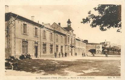 . CPA FRANCE 34 "Le Bousquet d'Orb, Mairie et groupe scolaire"