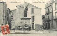 34 Herault . CPA FRANCE 34 "Bessan, Place de la République"