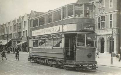 CARTE PHOTO ROYAUME UNI "London" TRAMWAY / BUS