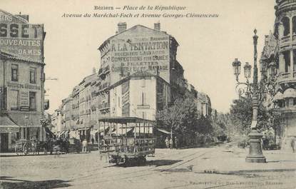 . CPA FRANCE 34 "Béziers, Place de la République"