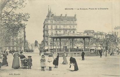 . CPA FRANCE 34 "Béziers, Le kiosque Place de de la Citadelle"
