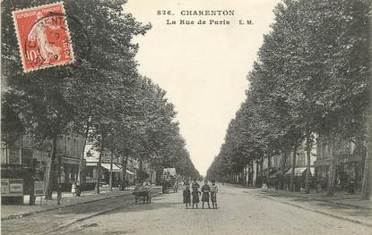 CPA FRANCE 94 "Charenton, la rue de Paris "
