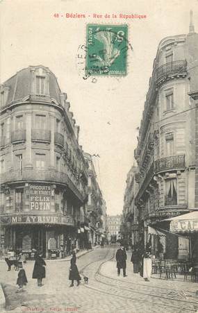 . CPA FRANCE 34 "Béziers, Rue de la République"