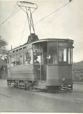  CARTE   PHOTO   ROYAUME UNI    /  TRAMWAY   /  BUS