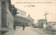 34 Herault .CPA FRANCE 34 "Castelnau de Guers, Avenue de Pézénas, croix de la mission"