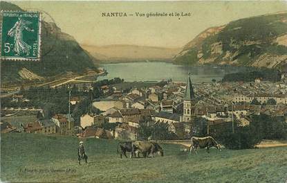 CPA FRANCE 01 "Nantua, vue générale et le Lac"