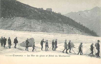 CPA ALPINISME "Chamonix, la mer de glace et Hotel du Montanvert"