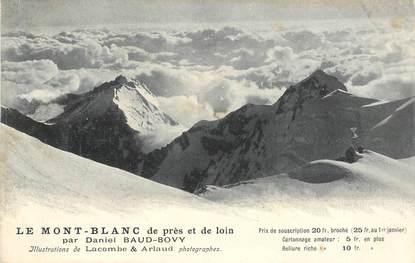 CPA ALPINISME "Le Mont Blanc" / PUBLICITE AU VERSO
