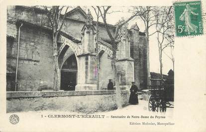 .CPA  FRANCE 34 " Clermont L'Hérault, Sanctuaire Notre Dame du Peyrou"