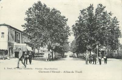 .CPA  FRANCE 34 " Clermont L'Hérault, Allées du Tivoli"