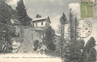 CPA ALPINISME "Chamonix, chalet du glacier supérieur des Bossons"