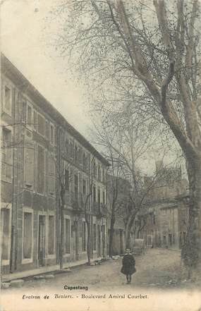.CPA  FRANCE 34 "Capestang, Boulevard Amiral Courbet"