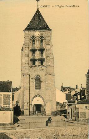 CPA FRANCE 91 "Corbeil, Eglise Saint Spire"