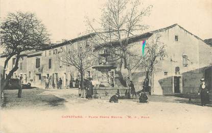 .CPA  FRANCE 34 "Capestang, Place porte neuve"