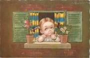 Illustrateur CPA ILLUSTRATEUR COLOMBO E. "Petite fille à sa fenêtre"