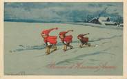 Illustrateur CPA ILLUSTRATEUR CASTELLI "Lutins dans le froid"