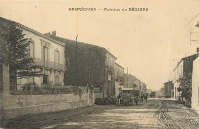 .CPA  FRANCE 34 "Fabrègues, Avenue de Béziers"