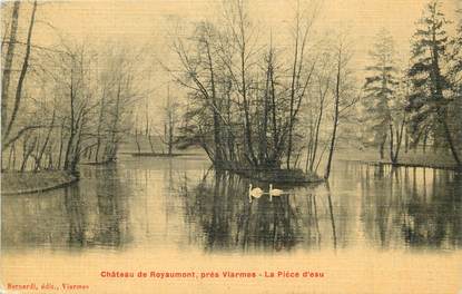 CPA FRANCE 95 "Chateau de Royaumont près Viarmes, la Pièce d'eau"