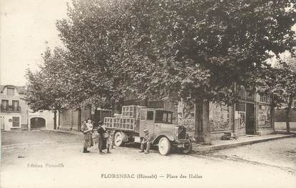 .CPA  FRANCE 34 "Florensac, Place des Halles"