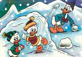 Illustrateur  CPSM DISNEY  "Donald et ses neveux"
