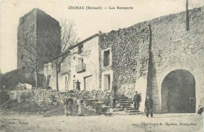 .CPA FRANCE 34 "Gignac, Les remparts"