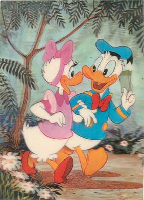  CPSM DISNEY   "Donald et Daisy"