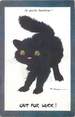 Illustrateur CPA TUCK / CHAT NOIR