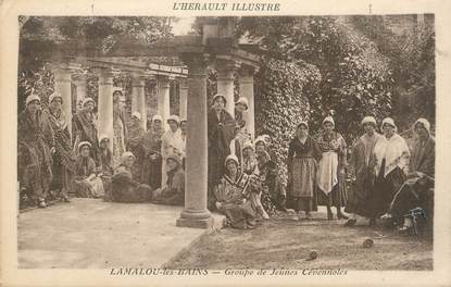 .CPA  FRANCE 34 "Lamalou les Bains, Groupe de jeunes Cévennoles"/  FOLKLORE