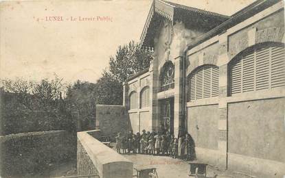 .CPA  FRANCE 34 "Lunel, Le lavoir public"