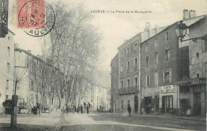 .CPA  FRANCE 34 " Lodève,  La  place de la Bouquerie"