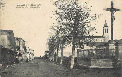 .CPA  FRANCE 34 " Mireval, Avenue de Montpellier"