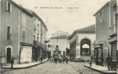 .CPA  FRANCE 34 "  Marseillan,  Grande rue"