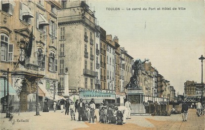CPA FRANCE 83 "Toulon, le carré du Port et l'Hotel de ville"