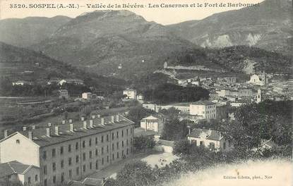 CPA FRANCE 06 " Sospel,  les casernes et le Fort de Barbonnet"