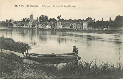 CPA FRANCE 89 "Sens, L'Yonne et le quai du Petit Hameau"