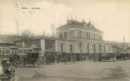 CPA FRANCE 89 "Sens, la gare"