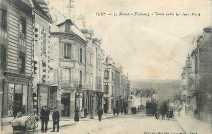 CPA FRANCE 89 "Sens, le nouveau Faubourg d'Yonne entre les deux ponts"