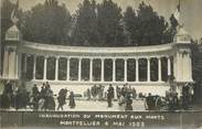 34 Herault .CPA FRANCE 34 "   Montpellier, Inauguration du Monument aux Morts le 06 mai 1923"