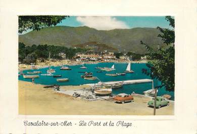 CPSM FRANCE  83 "Cavalaire, le port et la plage"