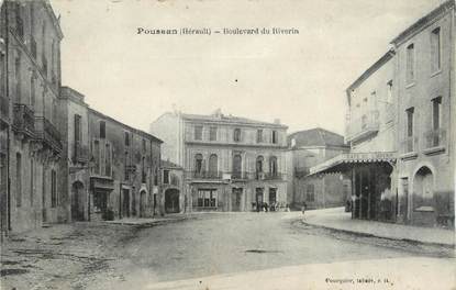 .CPA  FRANCE 34 "  Poussan, Boulevard du Riverain"