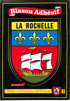 CPSM  FRANCE 17 "La Rochelle, blason adhésif"
