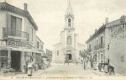 34 Herault .CPA  FRANCE 34 "  Palavas les Flots, La Gendarmerie, la fontaine et l'église"