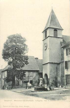 CPA FRANCE 38 "Monestier de Clermont, l'Eglise"