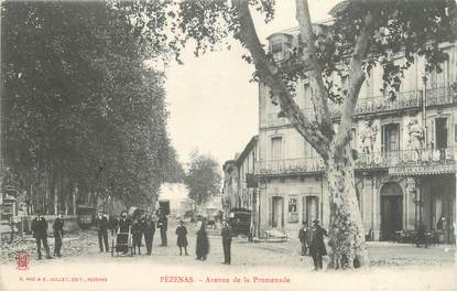 .CPA  FRANCE 34 "  Pézenas, Avenue de la promenade "