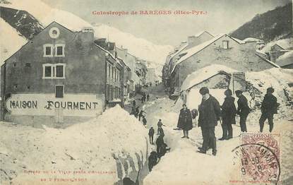 CPA FRANCE 65 "Catastrophe de Barèges, avalanche du 2 février 1907"