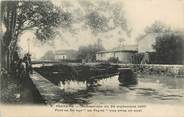 34 Herault .CPA  FRANCE 34 "  Pézenas,  Inondations du 26 septembre 1907, pont en fer sur La Peyne"